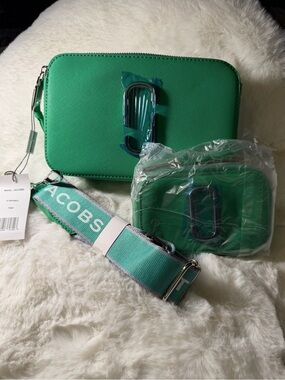 Marc Jacobs Emerald Green Snapshot Camera Bag